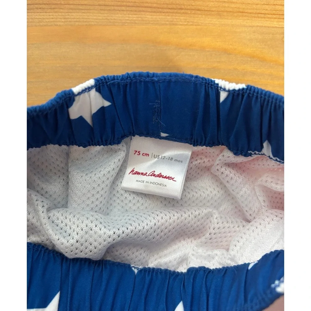 Toddler Hanna Andersson Stars & Stripes Swim Trunks Size 12-18 Months